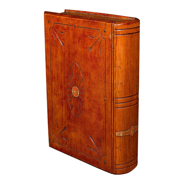 1910's Antique Book Safe Disguise Volume Storage Box For Sale