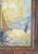 Mid 20th Century Mid-Century Modern Abstract Impressionist Nautical Painting of a Sailboat, Signed For Sale - Image 5 of 16