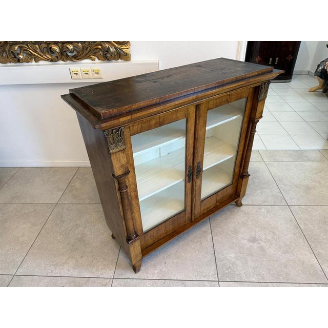 Wood Empire Display Cabinet Top in Ash Wood, 1810 For Sale - Image 7 of 16