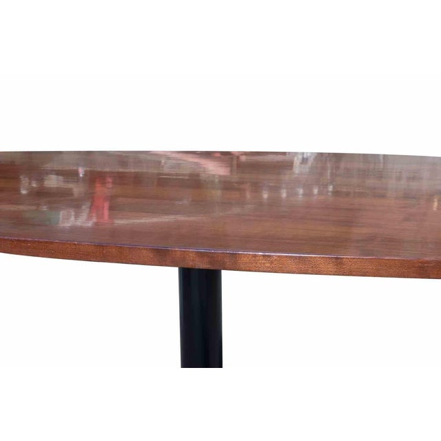 Vintage Table in Wood and Brass by Ignazio Gardella, Italy, 1970s For Sale - Image 6 of 7