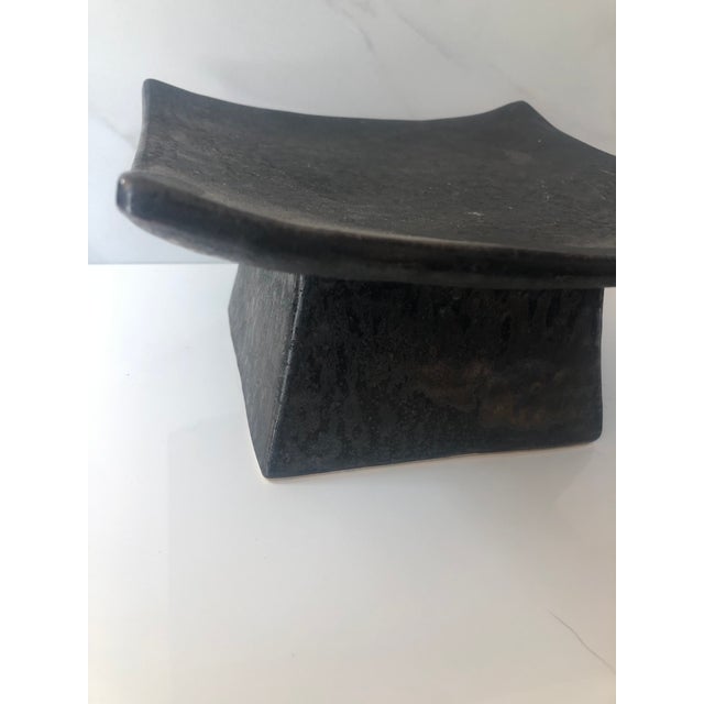 Vintage Ceramic Display Plant Stand Riser For Sale - Image 6 of 10