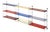 Modular Metal Wall Rack by A.D. Dekker for Tomado, 1950s, Set of 13 For Sale
