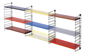 Modular Metal Wall Rack by A.D. Dekker for Tomado, 1950s, Set of 13