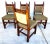 FOR FULL LISTING DETAILS CLICK "more" BELOW Set of 4 Mid-Century Italian Revival Dining Chairs The backs of the chairs...