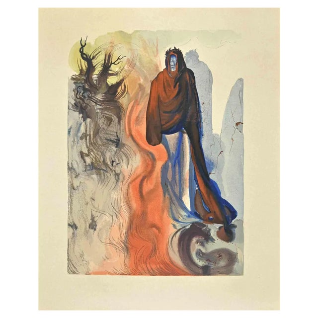 Salvador Dali, Brunetto Latini, Woodcut Print, 1963 For Sale