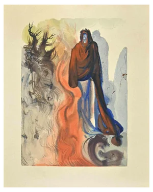 Salvador Dali, Brunetto Latini, Woodcut Print, 1963