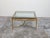Italian Midcentury Gilt Bronze Coffee Table with Glass Top and Ring Motifs For Sale - Image 10 of 11