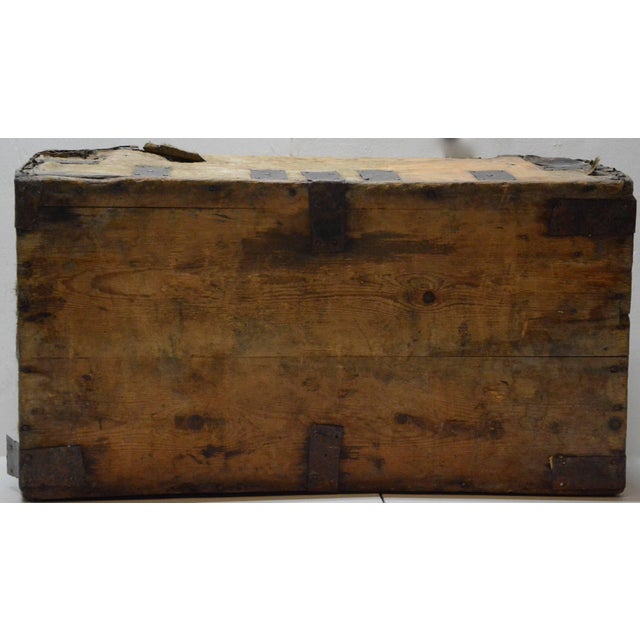 19th Century Spanish Colonial Hide Covered Trunk For Sale - Image 10 of 11