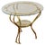 Metal Round Brass Coffee Table, 1950s For Sale - Image 7 of 7