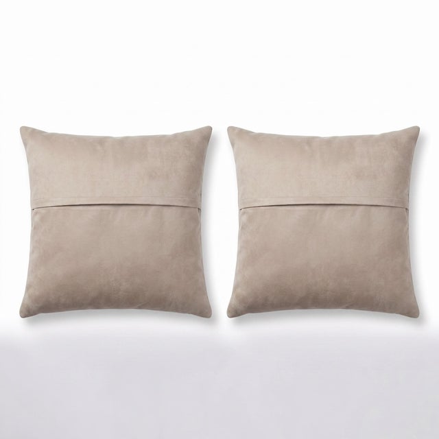 Turkish Oushak Kilim Pillow Cover 19'' X 19'' - Set of Two For Sale - Image 4 of 4
