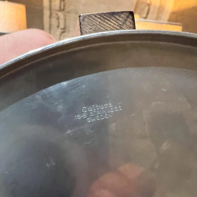 Silver 1960s Swedish Cultura Stainless Ice Bucket Sweden For Sale - Image 8 of 12
