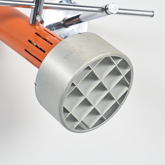 Orange Model 620 Wall Light by Alain Richard for Disderot, 1970s For Sale - Image 8 of 9