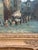 Antique European Village Street Scene Oil Painting | Signed L. Hughes | Ornate Gilt Frame For Sale - Image 10 of 10
