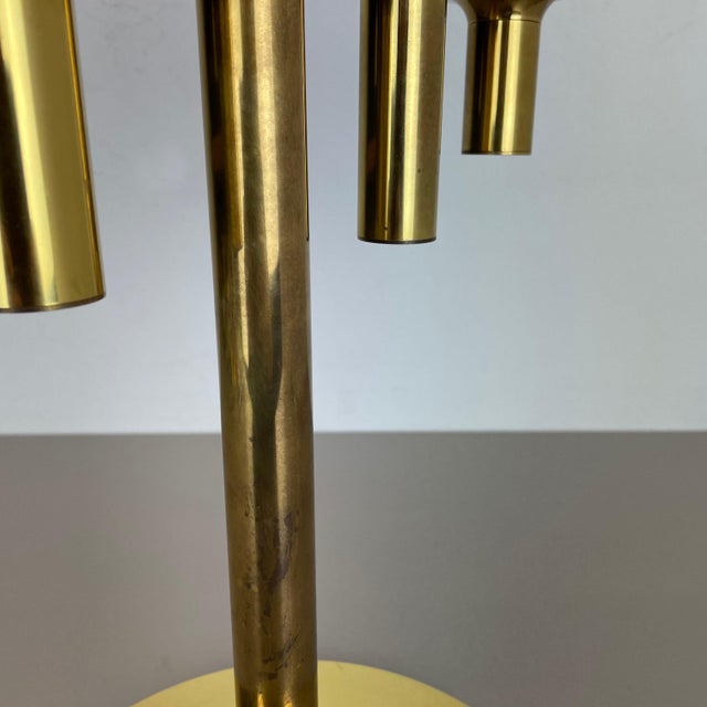 Modernist Brass Table Light by Gaetano Sciolari, Italy, 1970s For Sale - Image 11 of 18