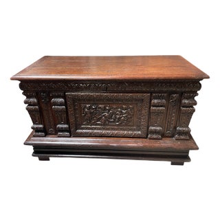 French Coffer Natividad, Brittany-Normandy For Sale