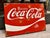Vintage Coca Cola Sign in Enamel and Iron For Sale - Image 4 of 4