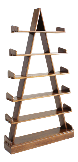 Vintage Brutalist Pyramid Bookcase, 1970s