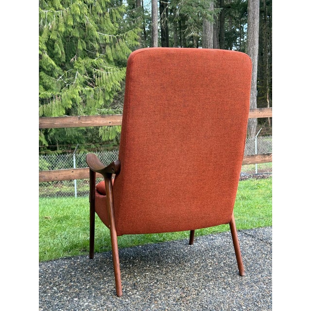 1960s Mid-Century Modern Møre Lenestol Fabrikk "Klarinett" Teak Lounge Chair For Sale - Image 4 of 8