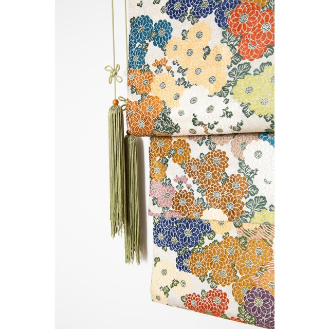 Japanese Mid-Century Japanese Obi Wall Art For Sale - Image 3 of 4