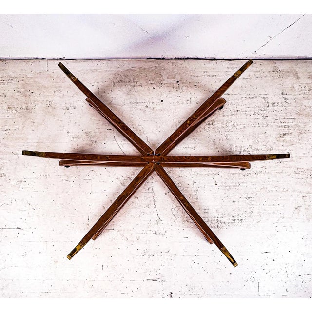 Midcentury Modern Brass Tray Table With Base For Sale - Image 13 of 17