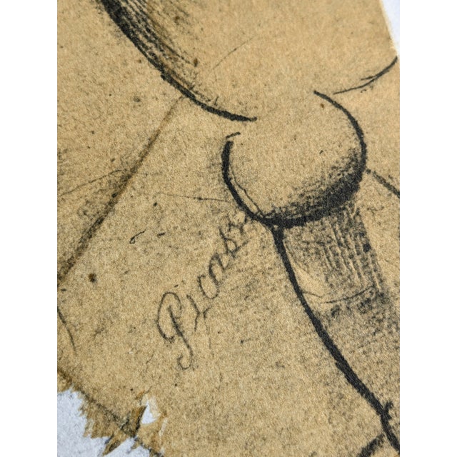 Pablo Picasso (1881-1973) - Botlle, glass and cards, 1962 - Limited edition signed color lithograph, 1962 Color...