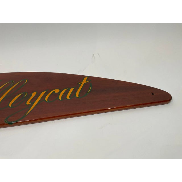 Yacht Quarterboard from the Alleycat For Sale In Boston - Image 6 of 8