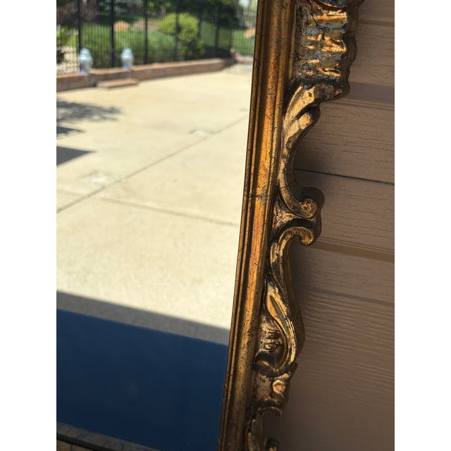 Mid-Century Italian Neoclassical Giltwood Mirror For Sale In South Bend - Image 6 of 13