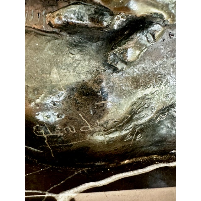 Glenda Hecksher's "Marta" Bronze Figure Indigenous Woman & Baby Statue For Sale - Image 16 of 17