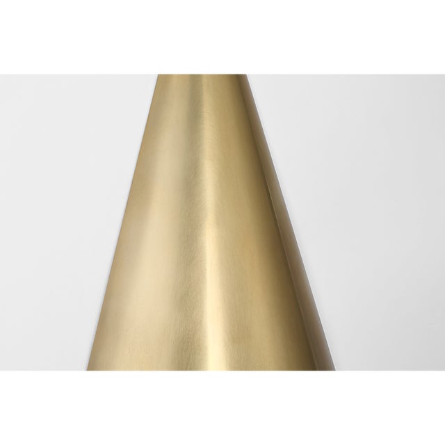 Kelly Wearstler for Visual Comfort Signature Piel 9" Indoor/Outdoor Wall Wash in Antique-Burnished Brass For Sale In Houston - Image 6 of 9