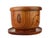 Mid 20th Century Mid 20th Century Handmade Japanese Zelkova Wood Large Rice Container Lidded Bowl With Tray For Sale - Image 5 of 14
