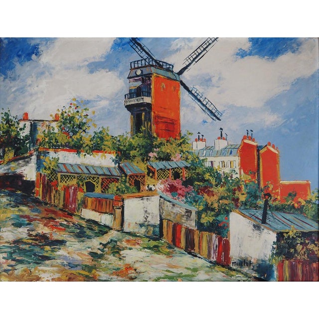 Elisée MACLET Montmartre: The Moulin de la Galette and the Maquis, c. 1930 Oil on panel Signed lower right On 50 x 65 cm...