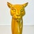 1973 Vintage Art Deco Boho Chic Folk Art Majolica Ceramic Cat Figural - 17" Tall, Artist Signed For Sale - Image 11 of 13