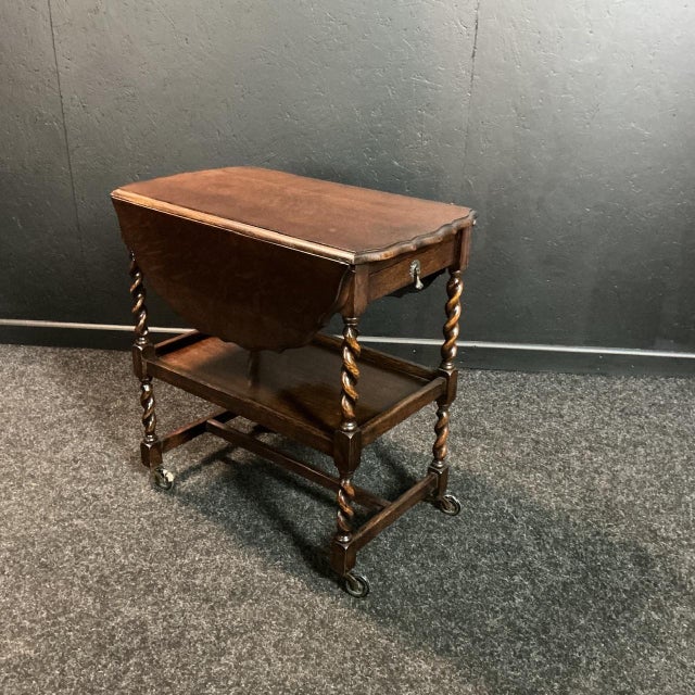 Oak Afternoon Tea Trolley, 1925 For Sale - Image 3 of 8