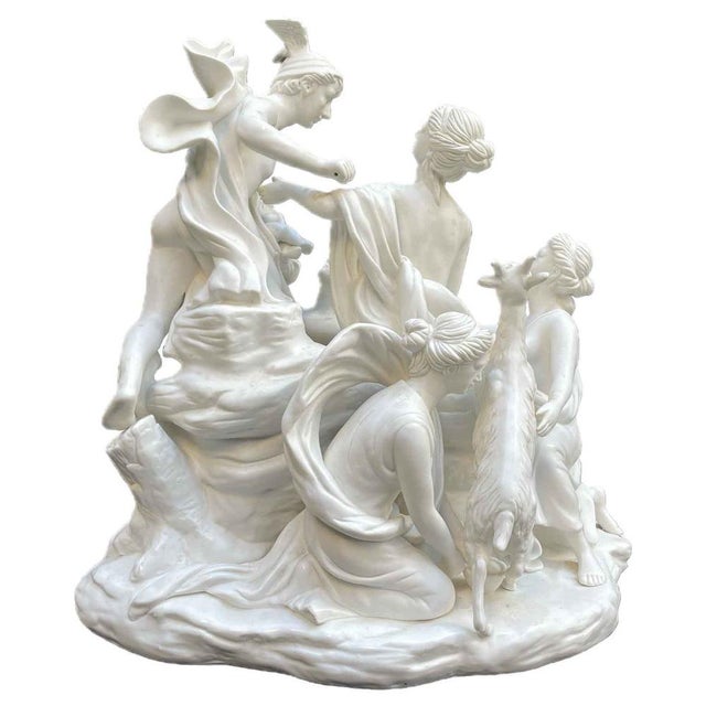 Biscuit Porcelain Centerpiece, 1900s For Sale - Image 11 of 11