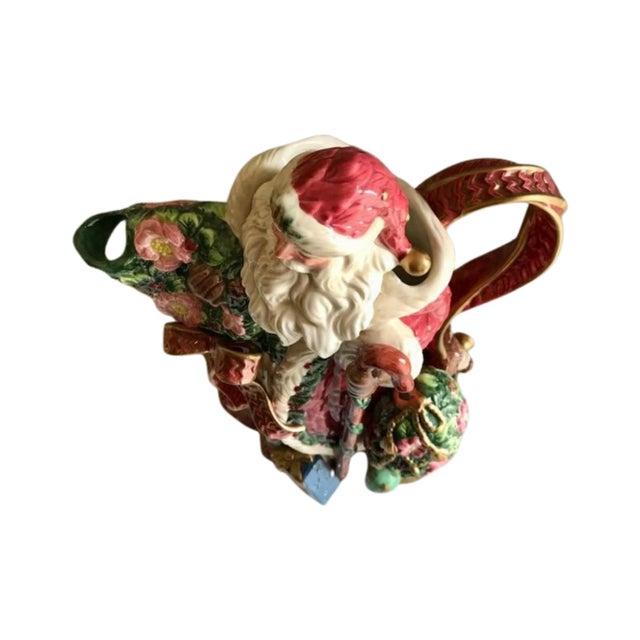 1990s Fitz and Floyd Santa Pitcher For Sale In Sacramento - Image 6 of 8