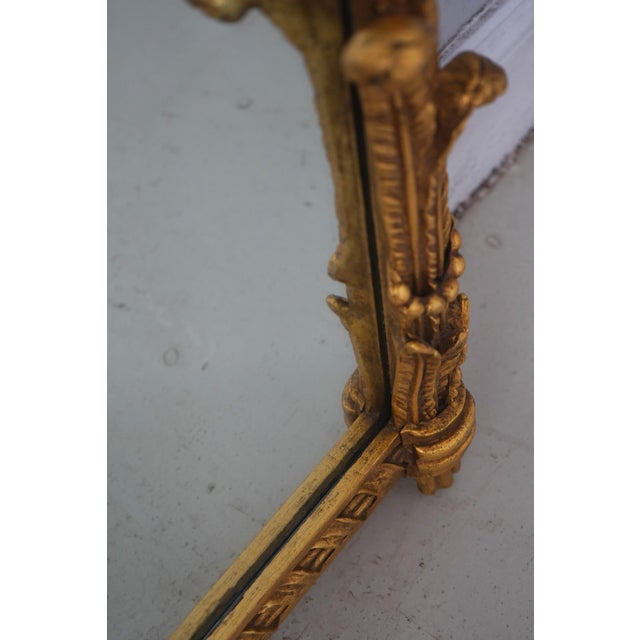 Glass Friedman Brothers Large Louis XV Gold Gilt Wall Mirror For Sale - Image 7 of 13