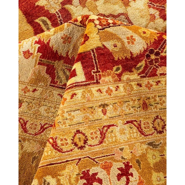 Textile Eclectic, One-of-a-Kind Hand-Knotted Area Rug in Red, 10' 1" x 14' 3" For Sale - Image 7 of 8