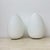 Mid-Century Modern Vintage Egg-Shaped Opaline Glass Table Lamps, 1970s, Set of 2 For Sale - Image 3 of 18