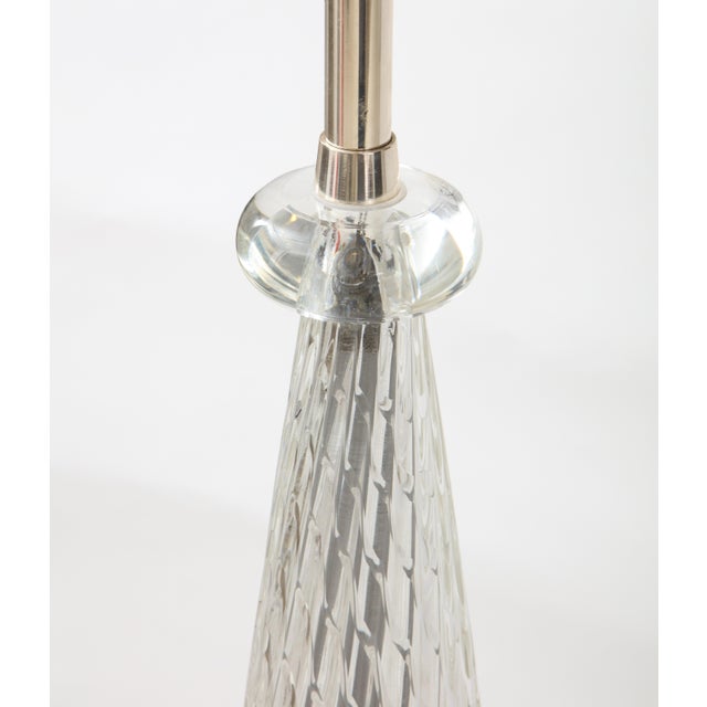 Archimede Seguso Archimede Seguso Murano Glass floor Lamp - A Pair For Sale - Image 4 of 11