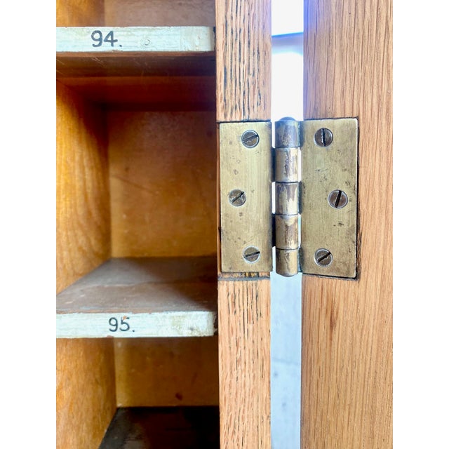 Antique American Oak Postal Sorting Cabinet, C. 1928 For Sale - Image 9 of 11