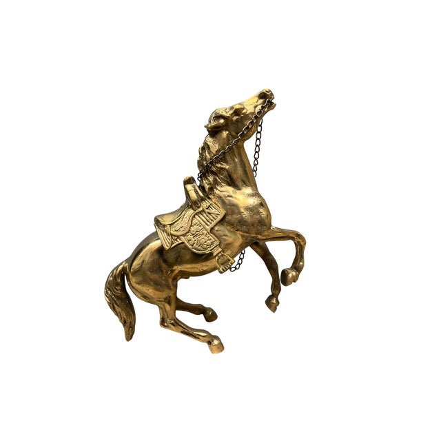 Large Brass Horse Figurine For Sale - Image 16 of 16