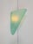 Vintage Triangular Conical Wall Sconces in Green Frosted Glass, 1990s, Set of 2 For Sale - Image 14 of 15