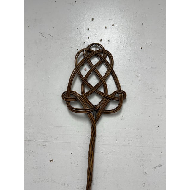 Celtic Design Rattan Rug Beater, Vintage For Sale In San Francisco - Image 6 of 12