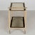 1970s Italian Brass Bar Cart With Smoked Glass Shelves 1970s For Sale - Image 5 of 10