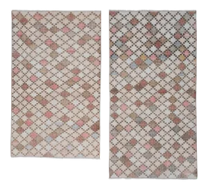 Distressed Pair Turkish Sparta Rug 3'10" X 6'2"