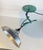 Bauhaus Scandinavian Industrial Green Wall Lamp, 1950s For Sale - Image 3 of 13
