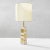 Beige Table Lamp in Travertine and Brass by Gaetano Sciolari, 1970s For Sale - Image 8 of 8