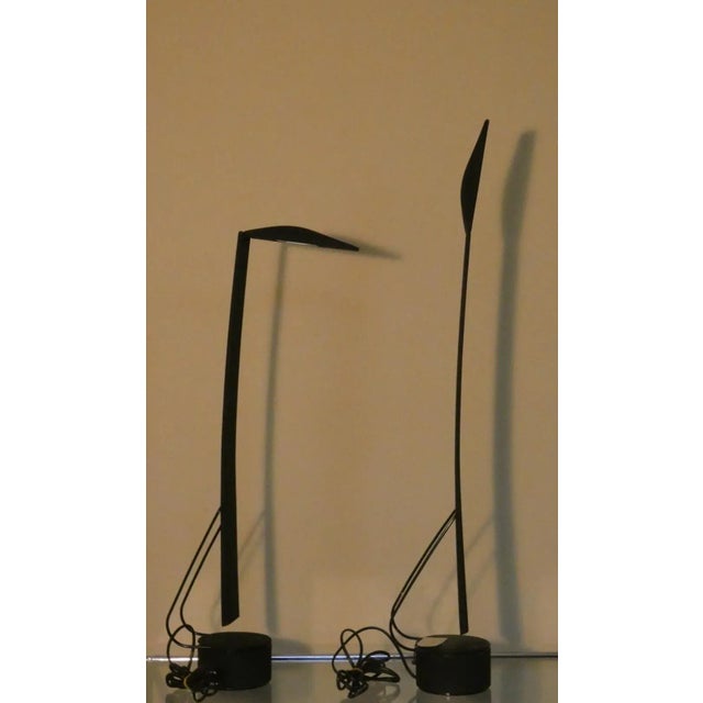 Dove Table Lamp by Mario Barbaglia & Marco Colombo for Italiana Luce, 1980, Set of 2 For Sale - Image 4 of 13