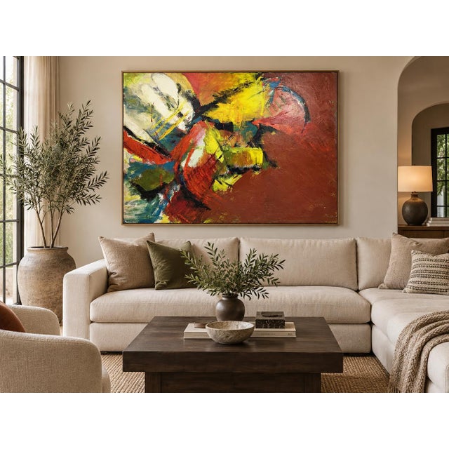 Large Marlene Bremer Expressionist Abstract For Sale In New York - Image 6 of 6