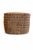 1950s Vintage Mid-Century Americana Harvesting Basket Rustic Farmhouse Wicker Gathering Basket – Handwoven Organic Storage – 11.5” W For Sale - Image 5 of 7